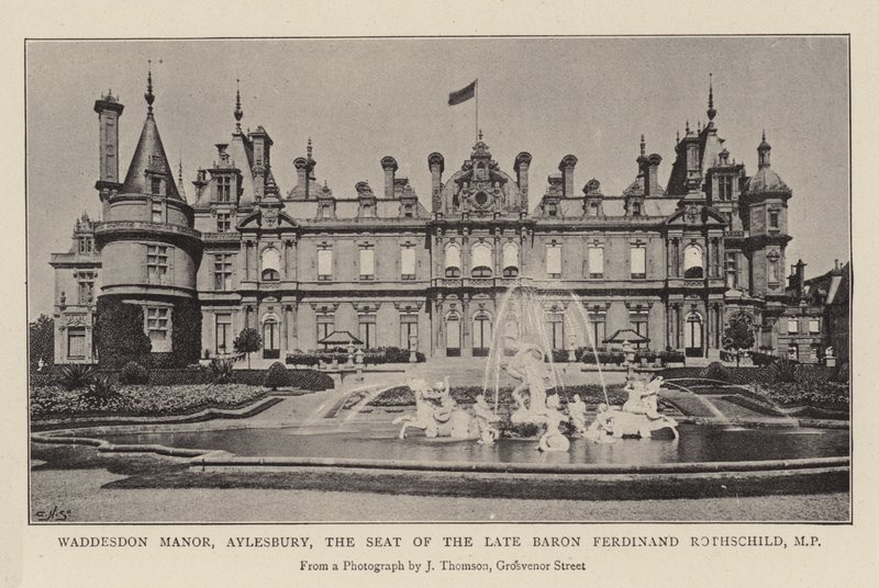 Waddesdon Manor, Aylesbury, sæde for den afdøde baron Ferdinand Rothschild, MP af English Photographer
