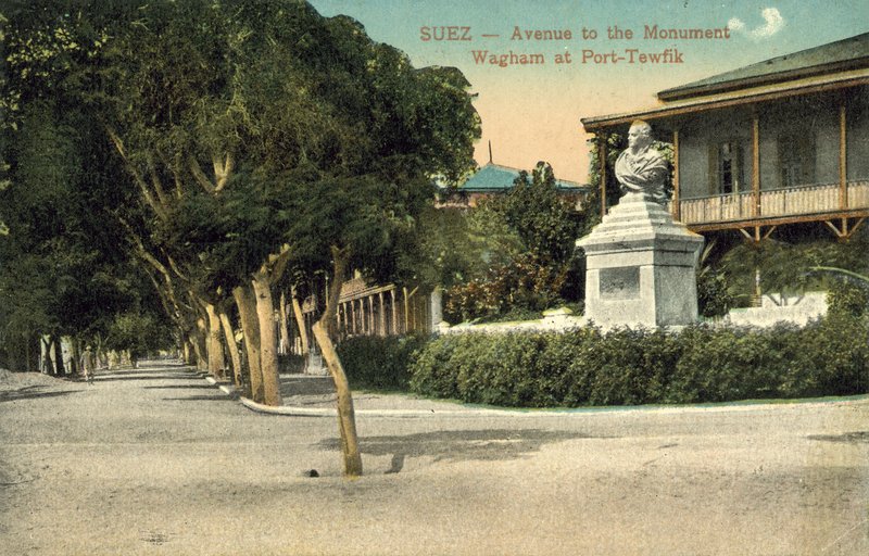 Wagham Monument, Port Taufiq, Suez (farvefoto) af English Photographer