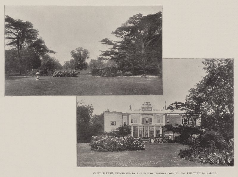 Walpole Park, købt af Ealing District Council for byen Ealing af English Photographer