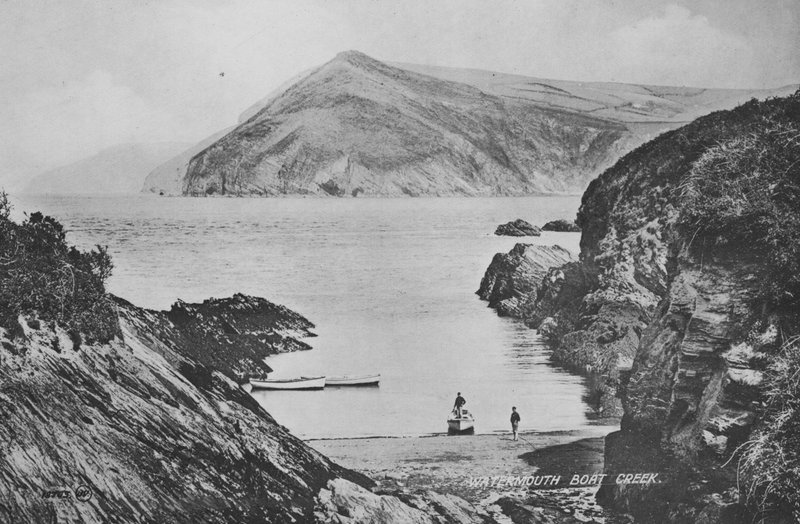 Watermouth Boat Creek (s/h-foto) af English Photographer