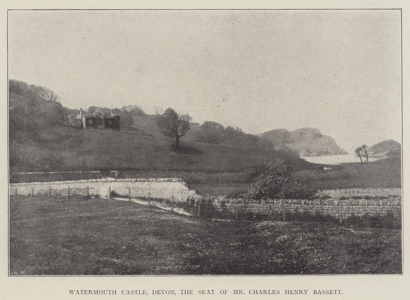Watermouth Castle, Devon, sæde for Mr. Charles Henry Bassett af English Photographer