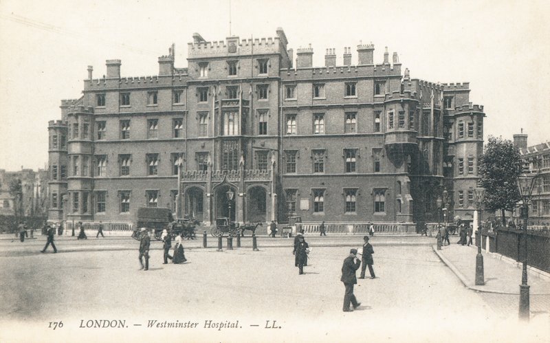 Westminster Hospital i Westminster af English Photographer