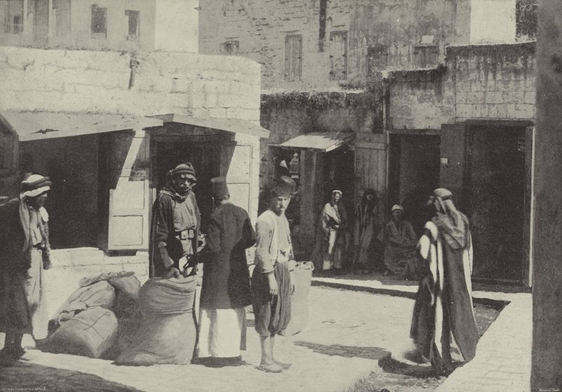 Wheat Market, Nazareth, hvor Kristus voksede op af English Photographer