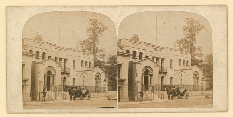 Whitehall Court eller Yard, Vanbrugh House, revet ned 1898 af English Photographer