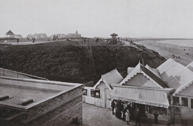 Whitley Bay, The Links (s/h-billede) af English Photographer