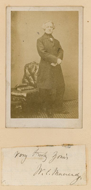 William Macready, skuespiller af English Photographer