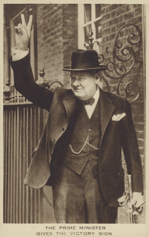 Winston Churchill (s/h foto) af English Photographer