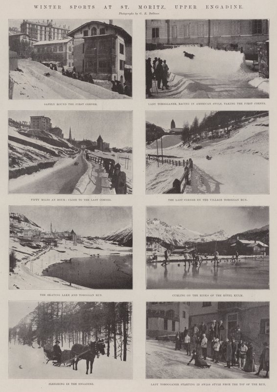 Vintersport i St. Moritz, Øvre Engadine af English Photographer