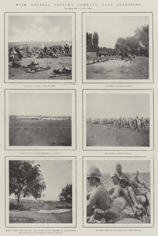 Med General Frenchs Command nær Colesberg af English Photographer