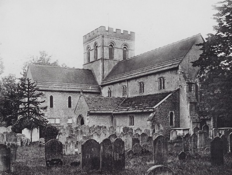 Worthing: Broadwater Church (s/h foto) af English Photographer