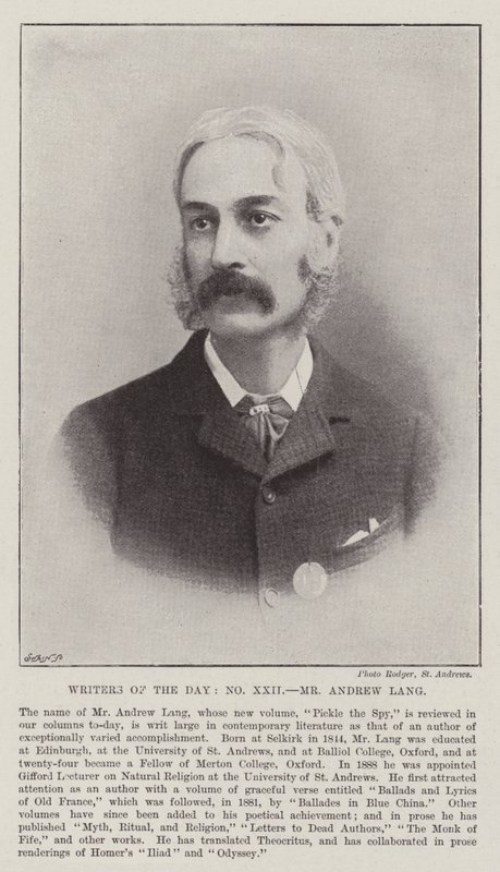 Dagens forfattere, Andrew Lang af English Photographer