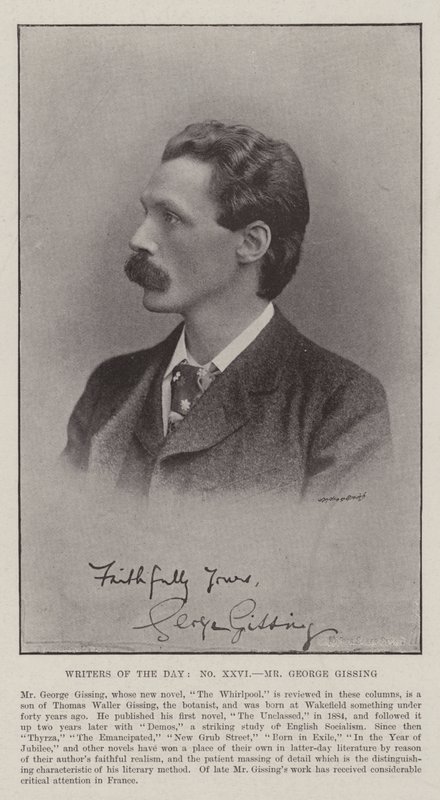 Dagens forfattere, hr. George Gissing af English Photographer