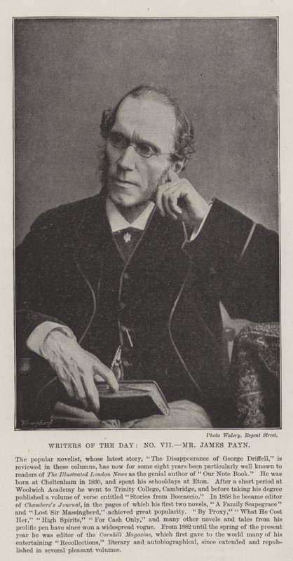Dagens forfattere, James Payn af English Photographer