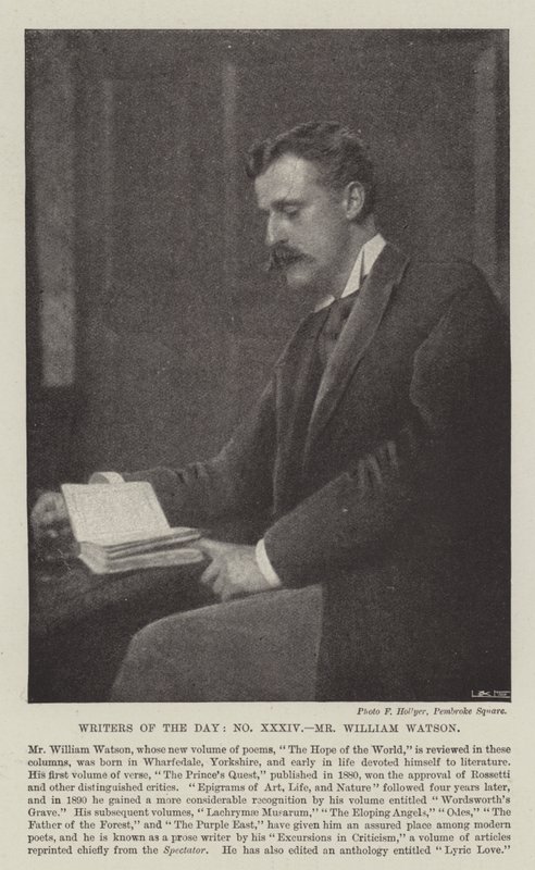 Dagens forfattere, William Watson af English Photographer
