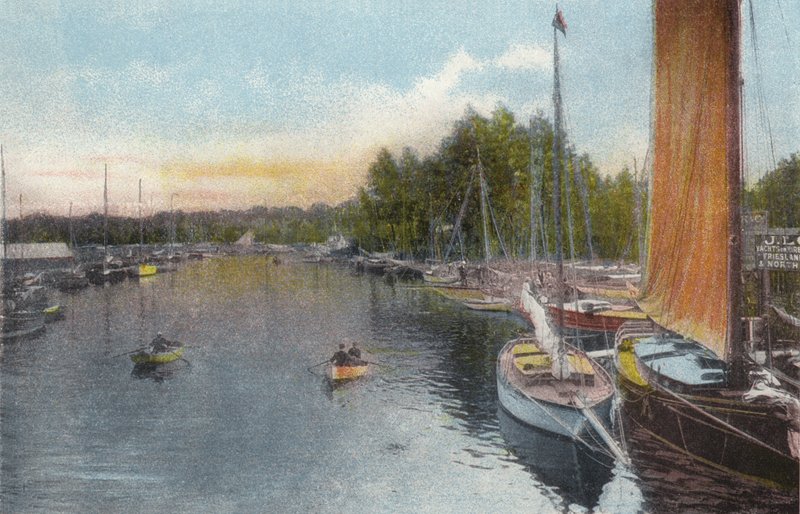 Wroxham, fra Bridge af English Photographer