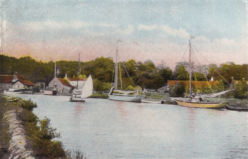 Yachting Staithe, Coltishall af English Photographer