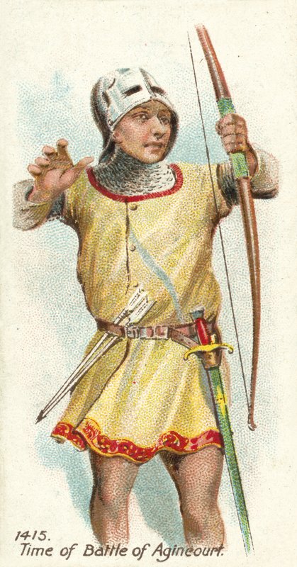 1415, tidspunktet for slaget ved Agincourt af English School