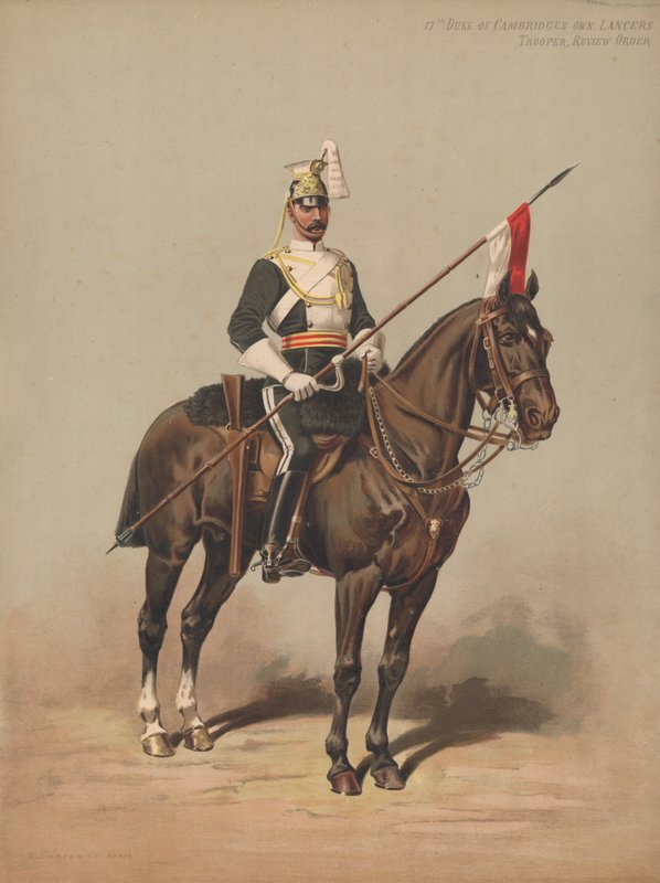17. Hertug af Cambridges egne Lancers, Trooper, Review Order af English School