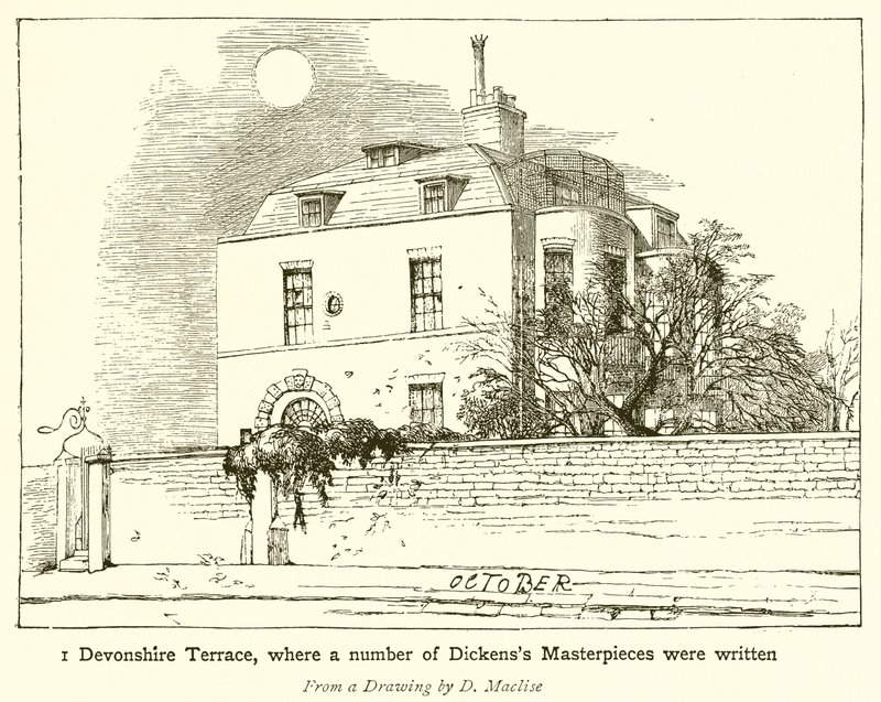 1 Devonshire Terrace, hvor en række Dickenss mesterværker blev skrevet af English School