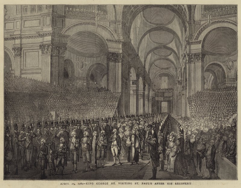 23. april 1789, kong George III besøger St. Paul