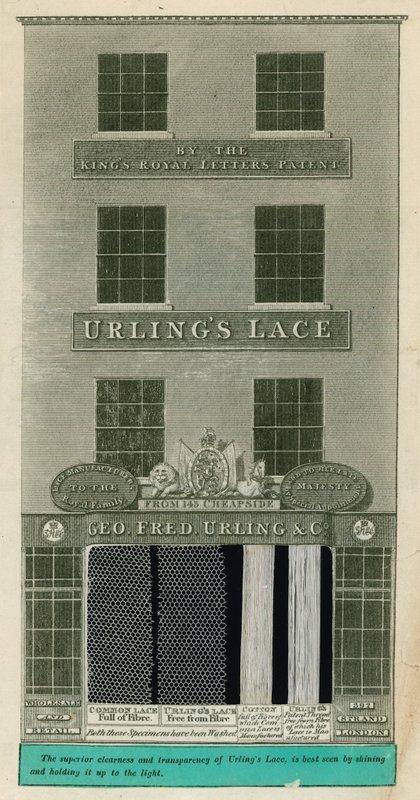 392 Strand, London; Geo. Fred. Urling & Co, Lace Makers af English School