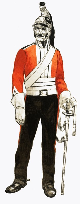 3. Regiment af Dragoner 1812 Trooper af English School