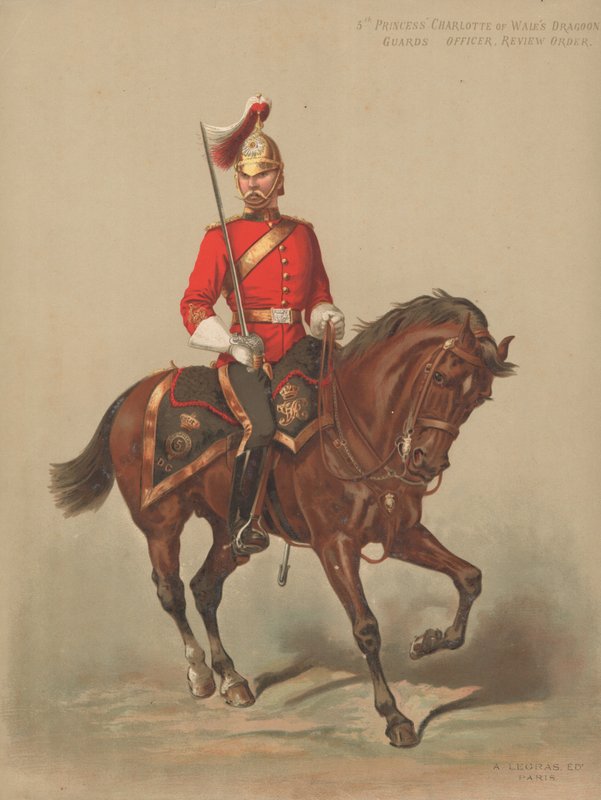 5. Prinsesse Charlotte af Wales Dragoon Guards, Officer, Review Order af English School