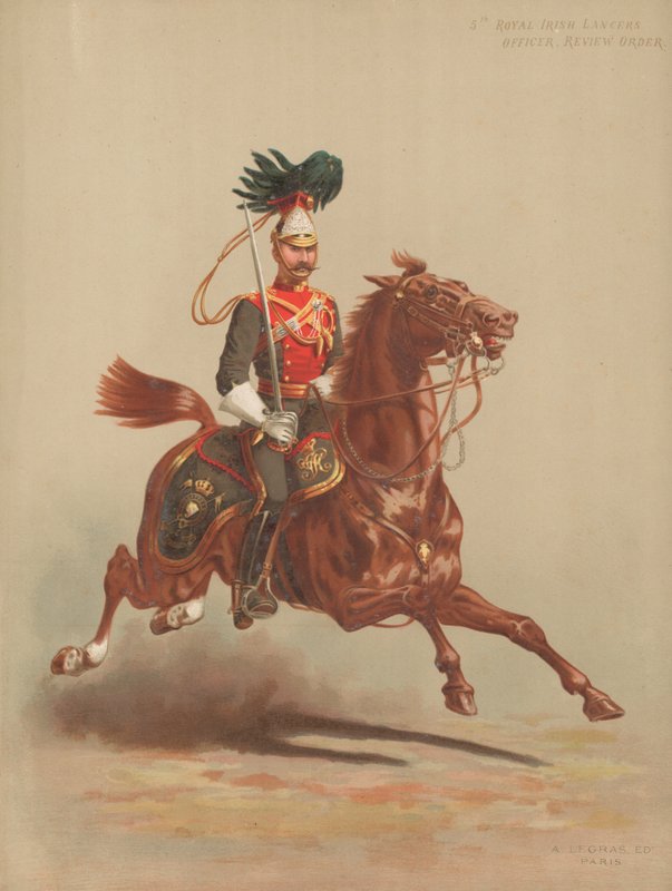 5. Royal Irish Lancers, Officer, Review Order af English School