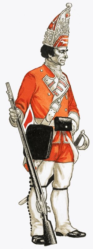 92. Fodgrenadier 1751 af English School