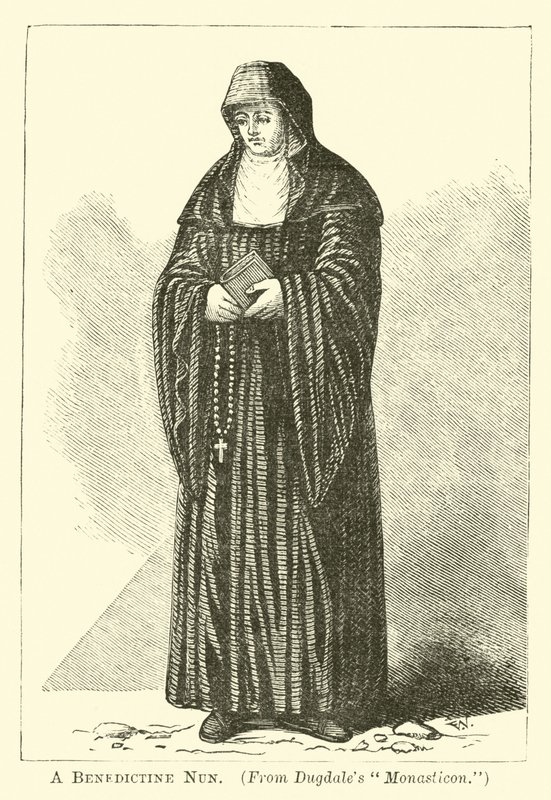 A Benedictine Nun  af English School