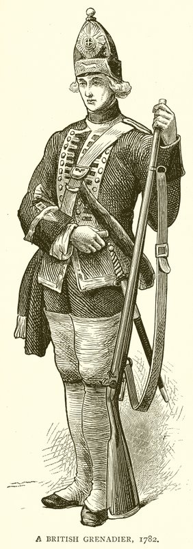 En britisk grenadier, 1782 af English School