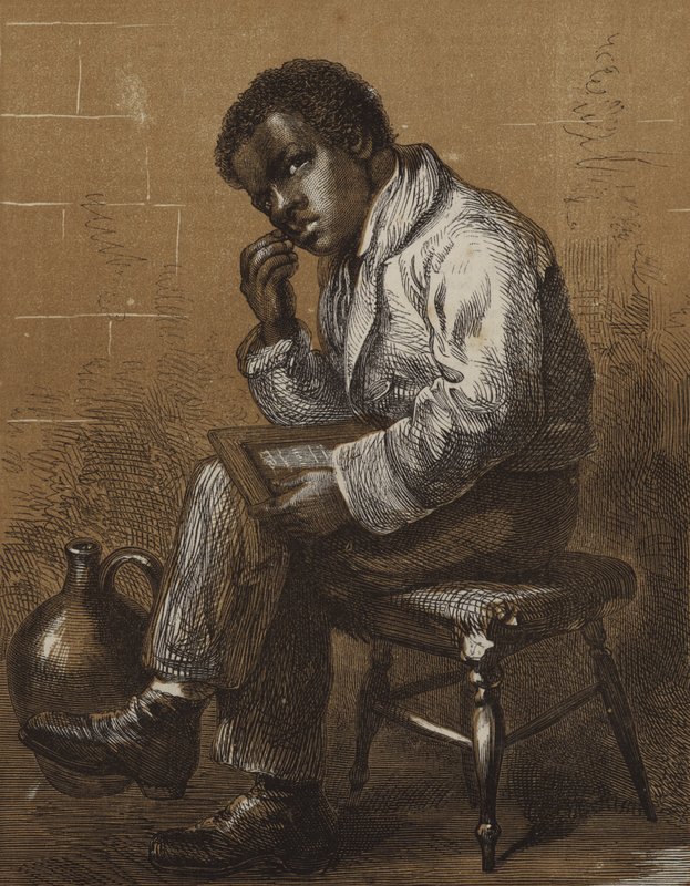 "En brun undersøgelse" (gravering) af English School