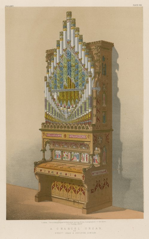 A Chancel Organ af Mrs Gray og Davison, London af English School