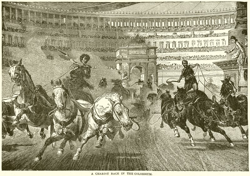 Et vognløb i Colosseum af English School