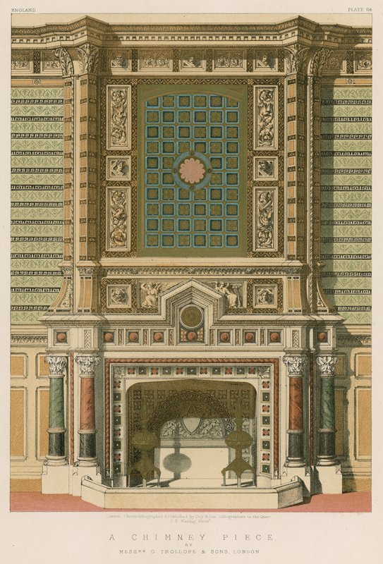 A Chimney Piece af Mrs G Trollope and Sons, London af English School