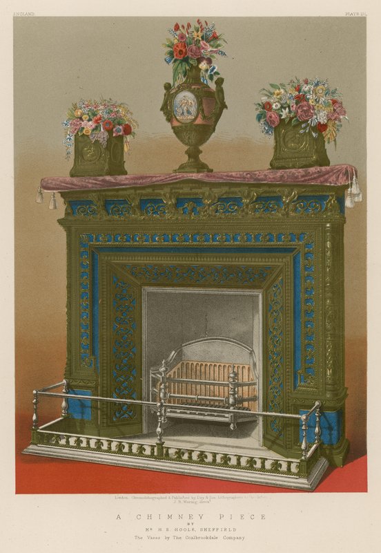 A Chimney Piece af Mr H E Hoole, Sheffield af English School