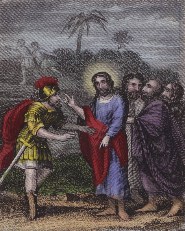 En hofmand, gennem Herodians regioner kendt ... (farvet indgravering) af English School
