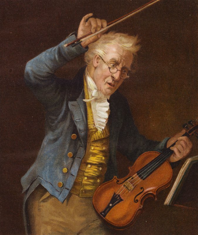 En vanskelig passage (farve litho) af English School