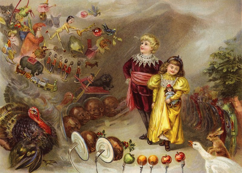 En drøm om jul (chromolitho) af English School
