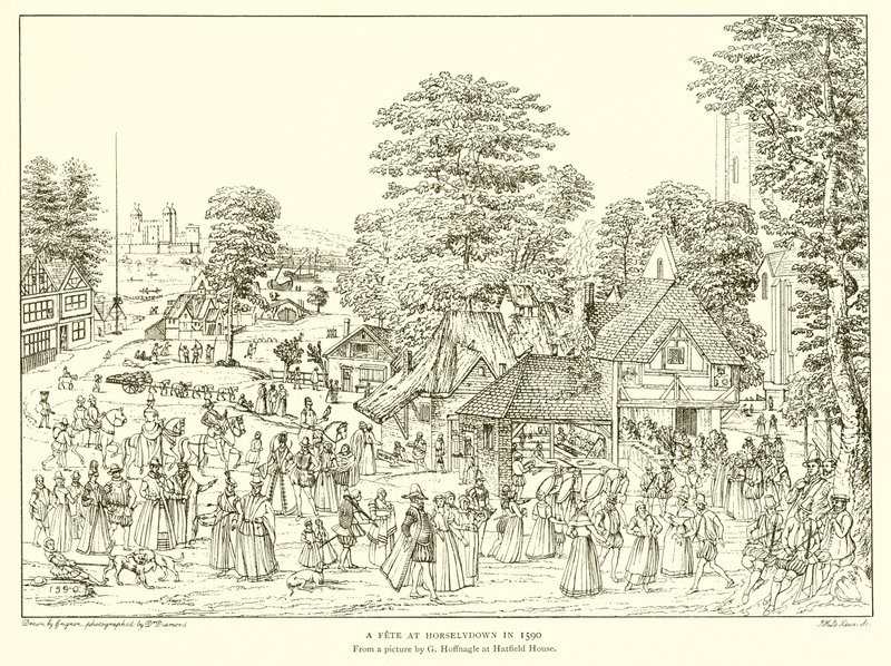 En fest ved Horselydown i 1590 af English School