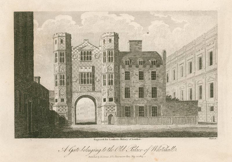 En port, der tilhører Whitehalls gamle palads af English School
