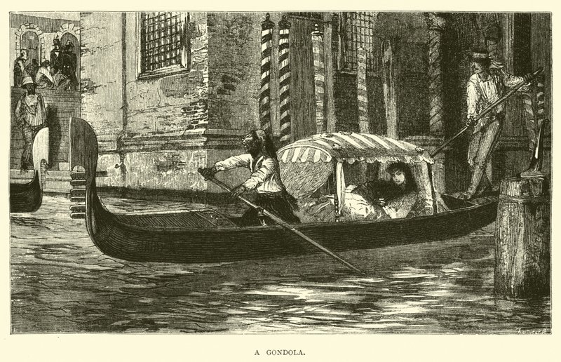 A Gondola  af English School