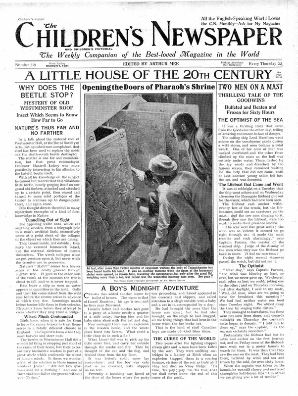 Et lille hus i det 20. århundrede, forside af 