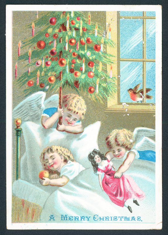 Glædelig jul - lykønskningskort af English School