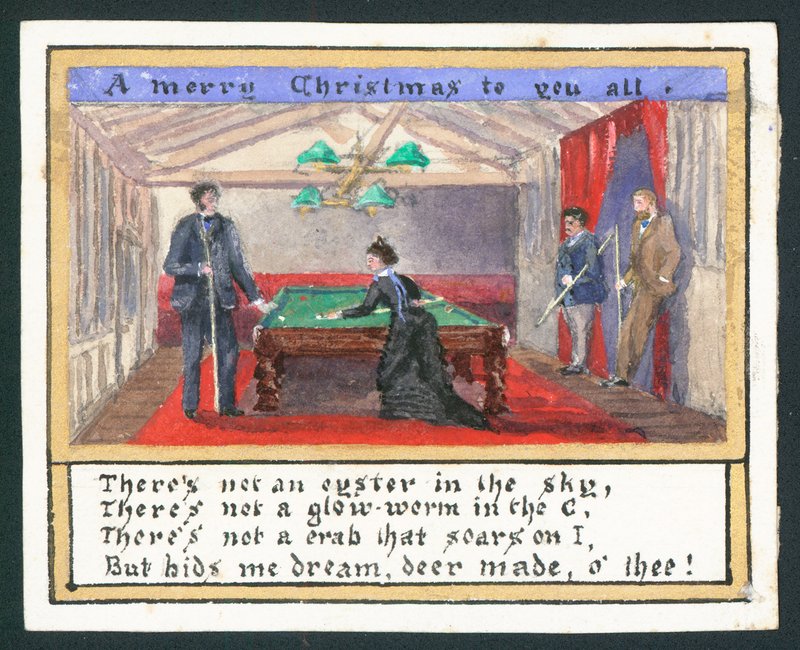 Glædelig jul til jer alle - lykønskningskort (wc på papir) af English School