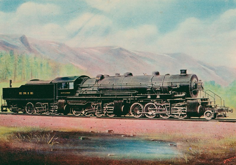 A Monster of the Rail (farve litho) af English School