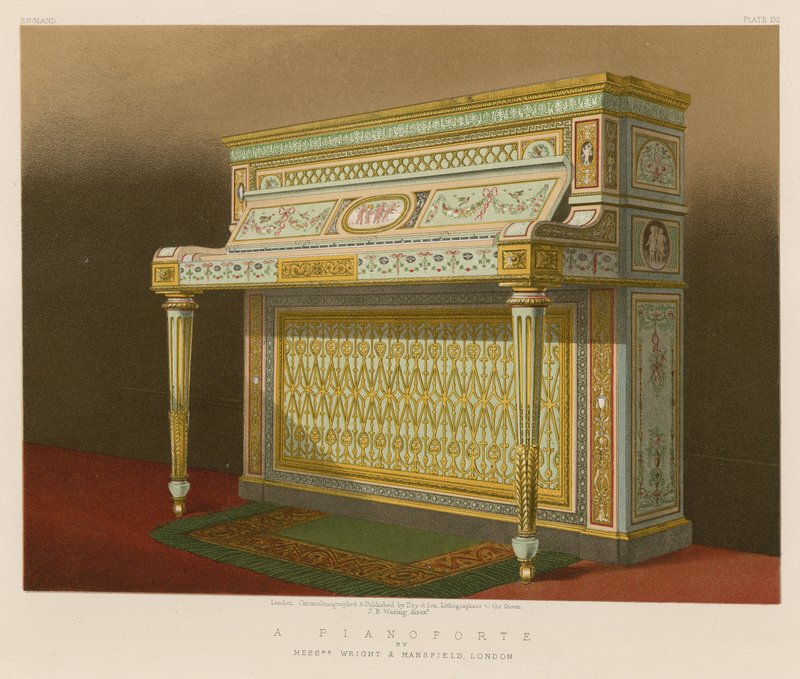 A Pianoforte af Mrs Wright og Mansfield, London af English School