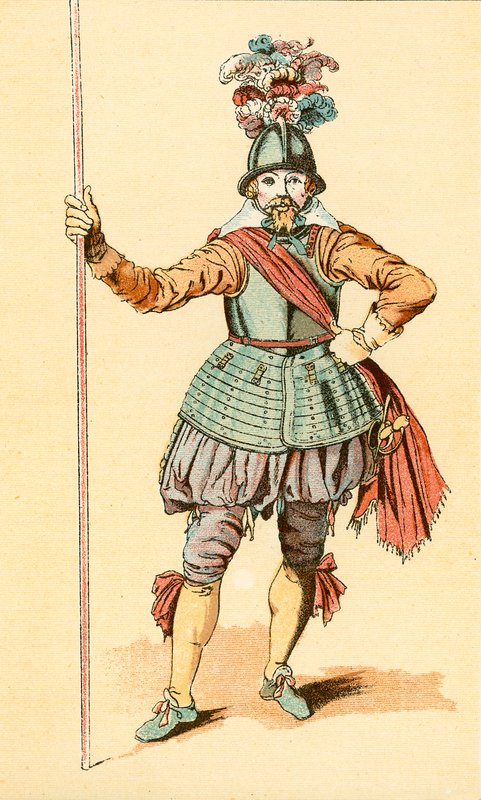 En Pikeman af English School