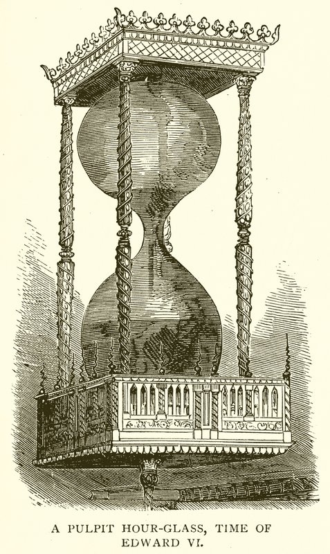 Et prædikestolstimeglas, Edward VI