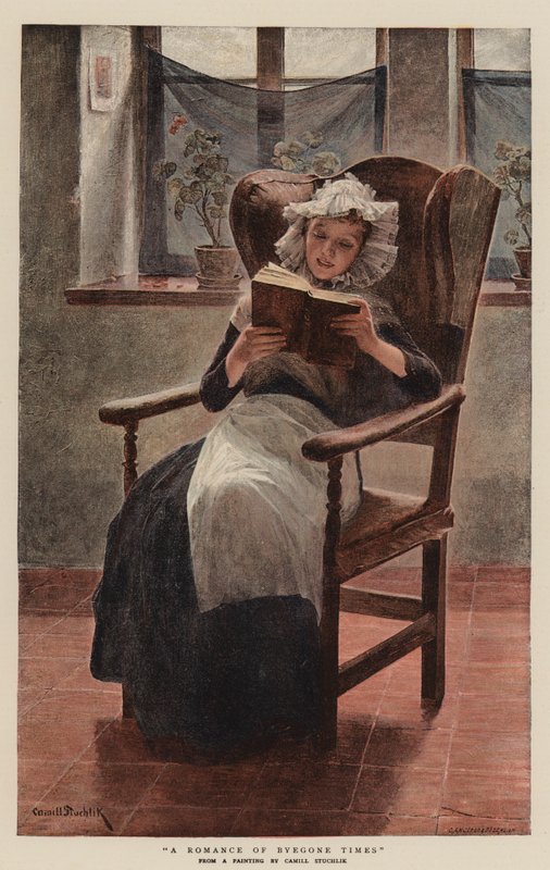 A Romance of Byegone Times (chromolitho) af English School